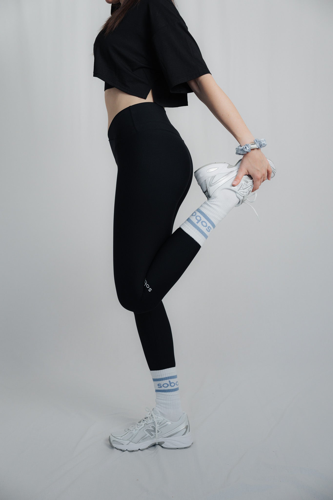 Stylish unterwegs: Crew Socken - ice blue/3er-Pack