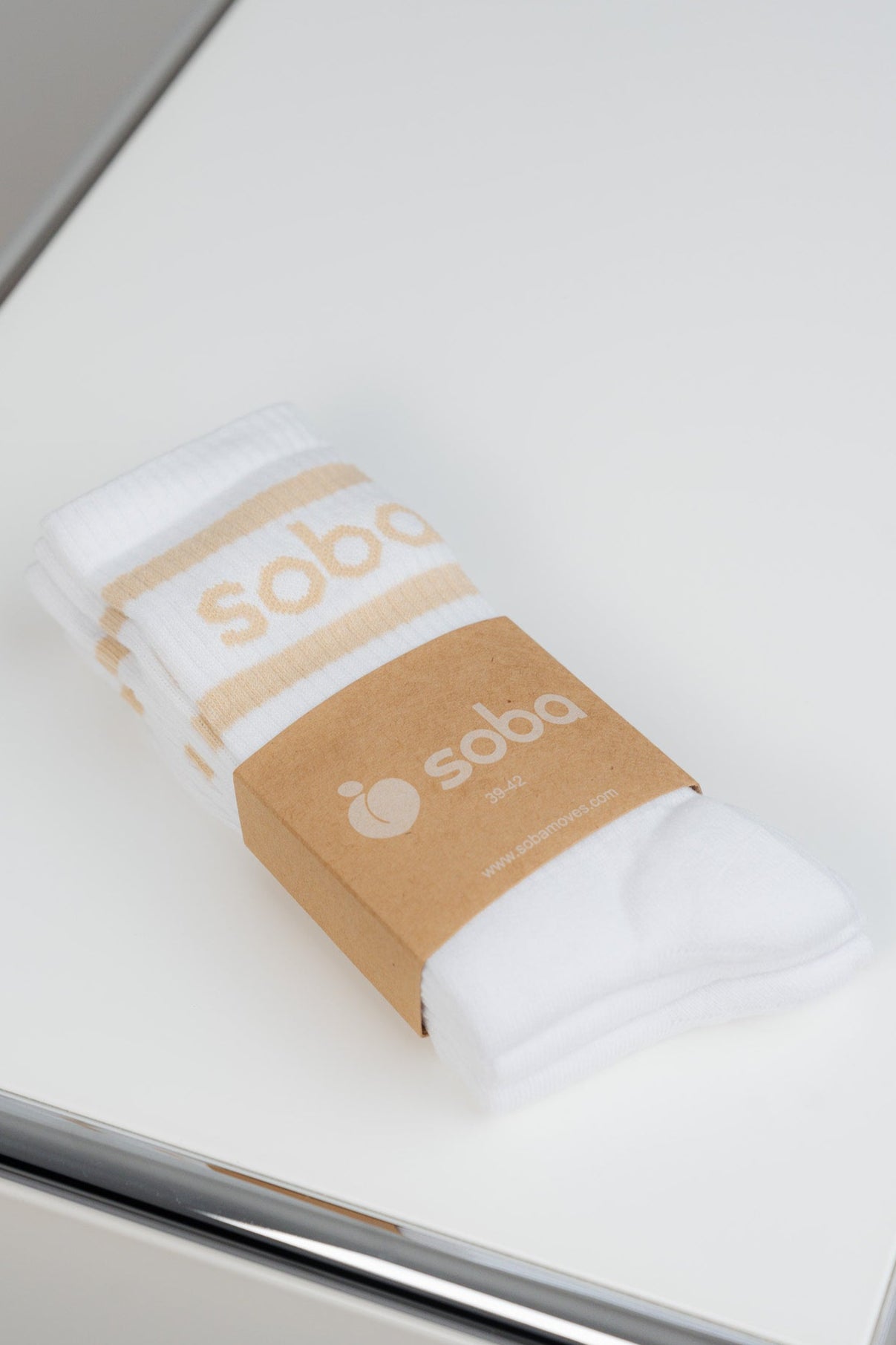 Stylish unterwegs: Crew Socken - cappuccino/3er-Pack