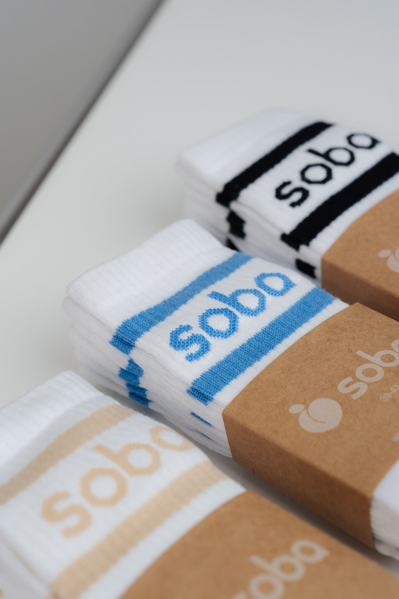 Stylish unterwegs: Crew Socken - ice blue/3er-Pack