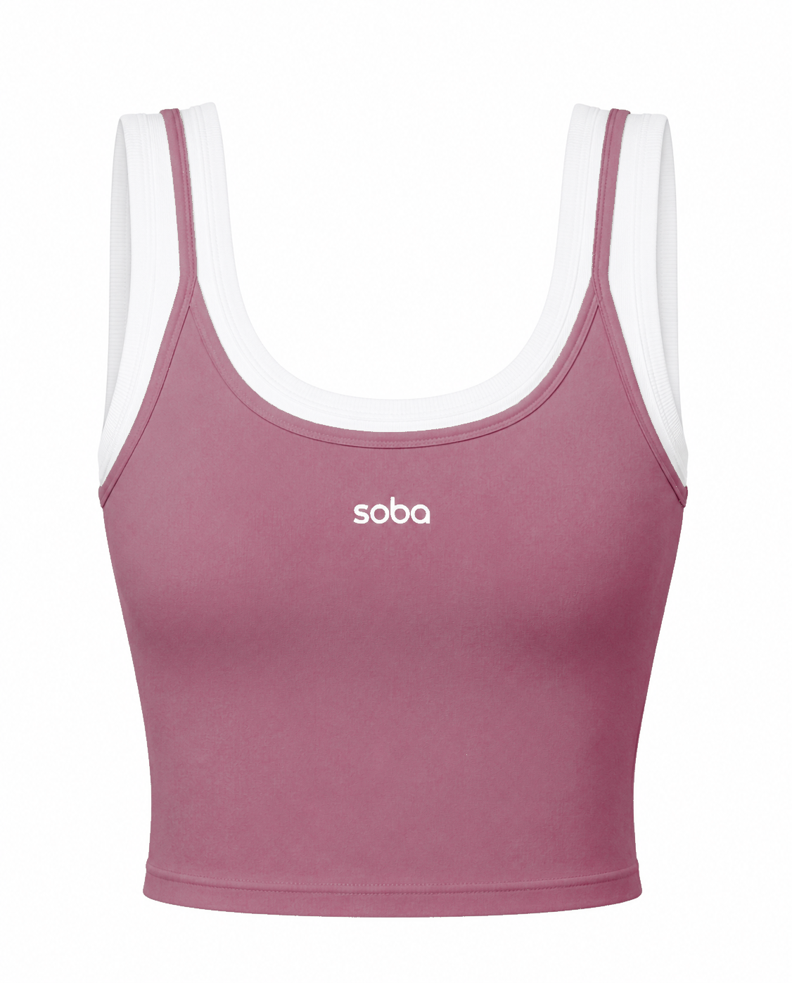 Tank Top Set mit geripptem Bra – St. Barths Blush