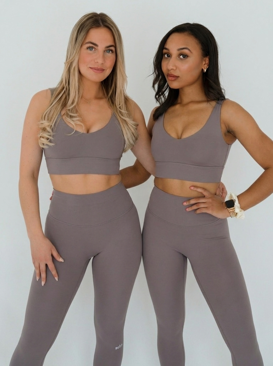 Second Skin Feeling: Flow Sport-BH - smoky berry