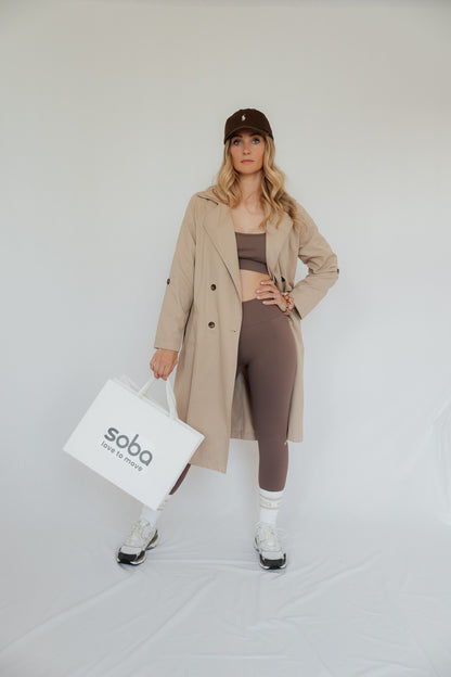 Bring out the best in you: Perform Leggings mit kleinem Scrunch - mocha mousse