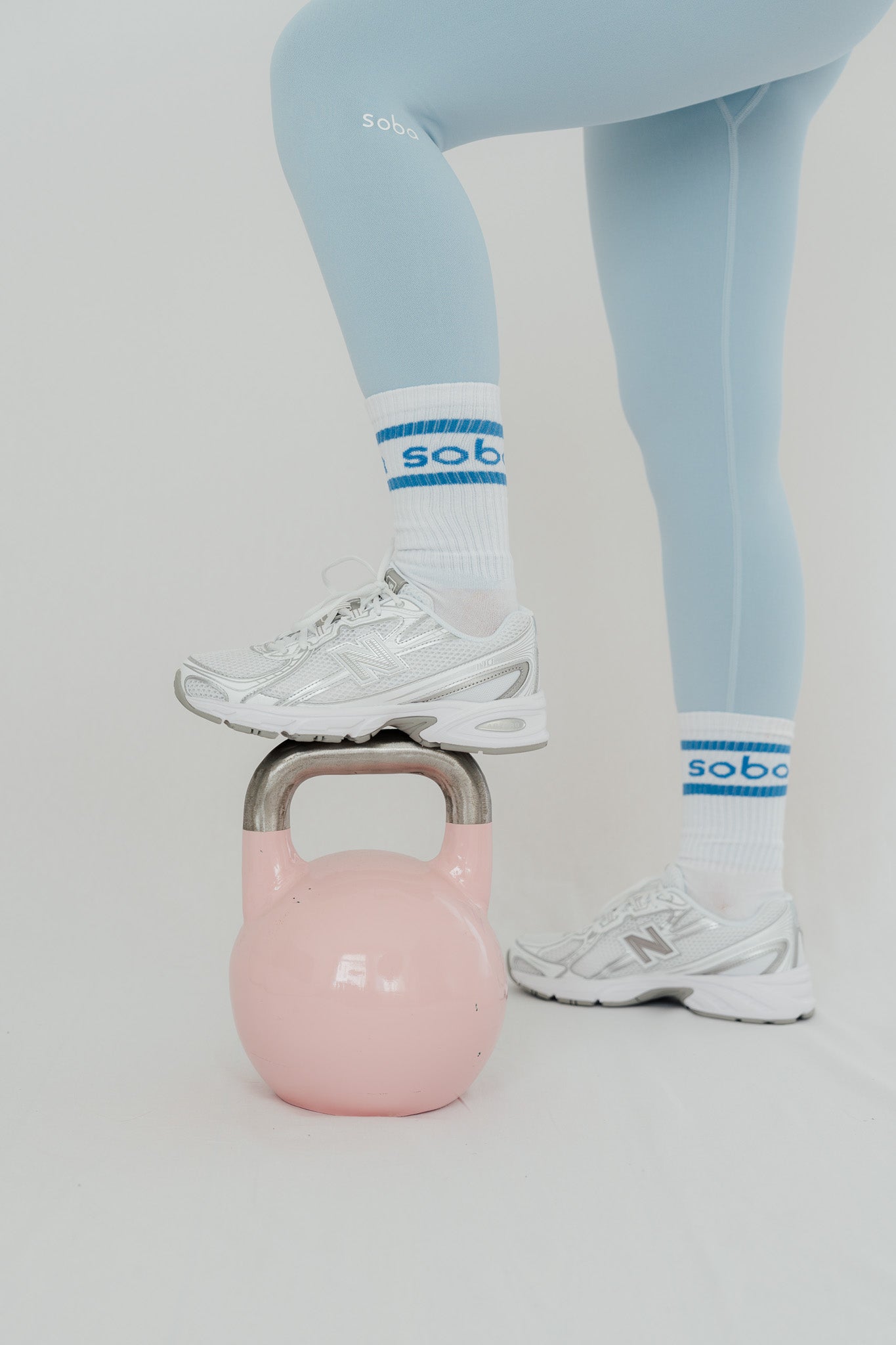 Stylish unterwegs: Crew Socken - ice blue/3er-Pack