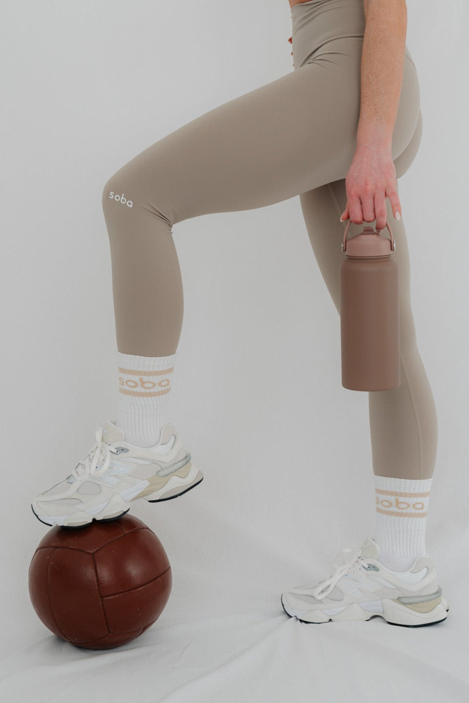 Stylish unterwegs: Crew Socken - cappuccino/3er-Pack