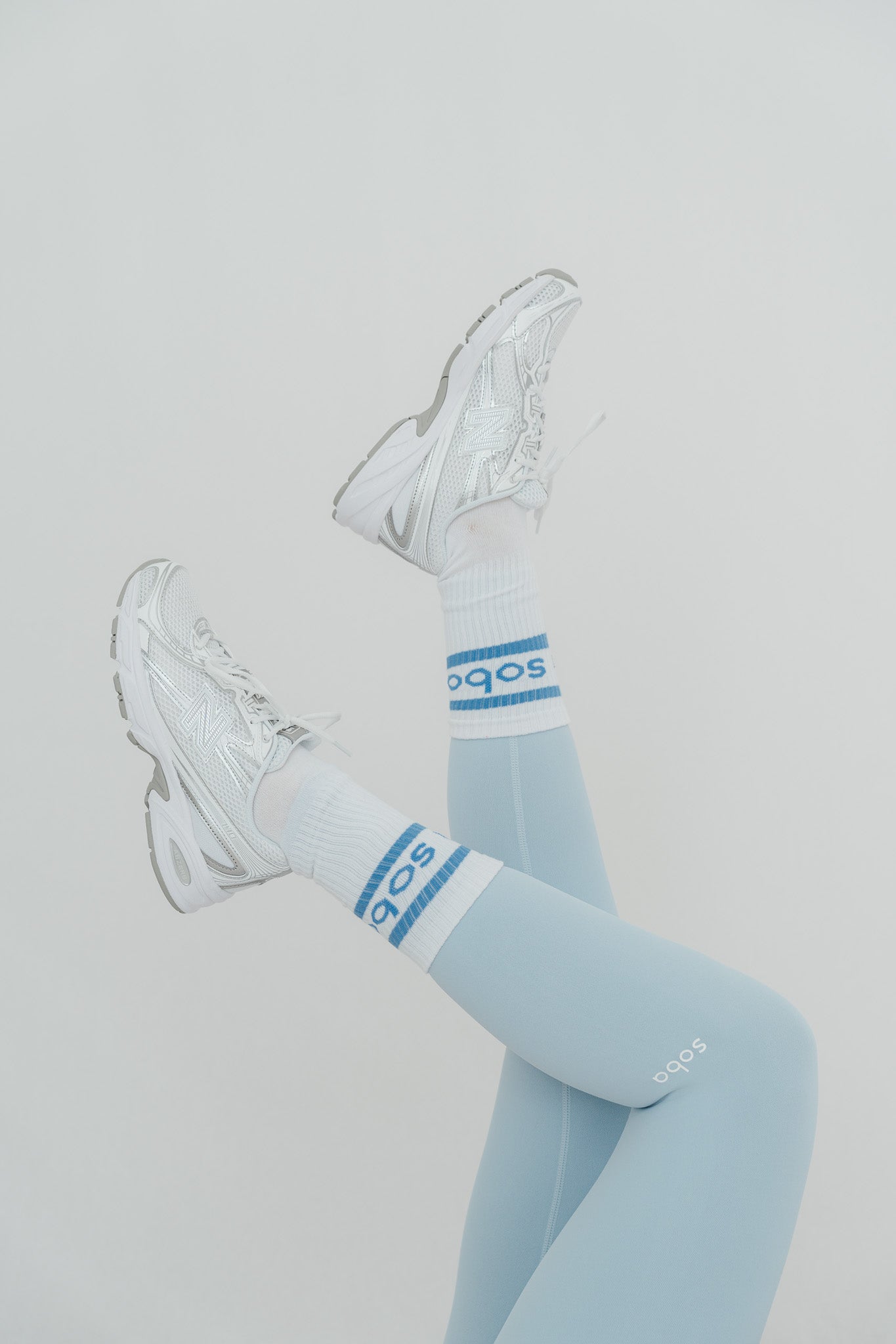 Stylish unterwegs: Crew Socken - ice blue/3er-Pack