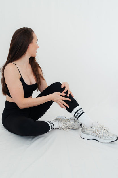 Stylish unterwegs: Crew Socken - black/3er-Pack