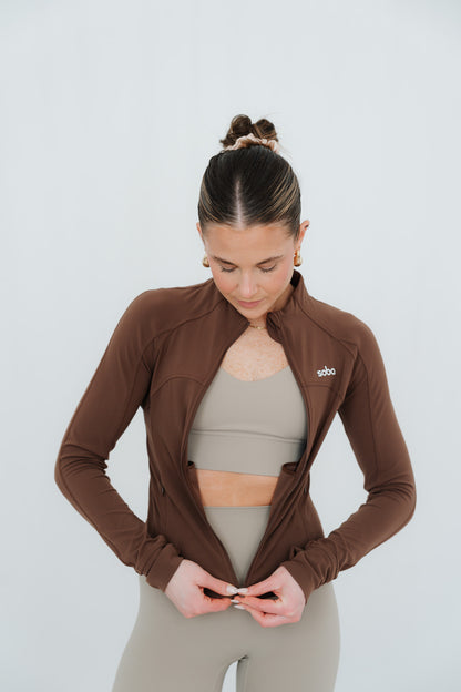 Nicht nur für Range Rover Moms: Flow Zip-Jacke mit Taschen - hot chocolate