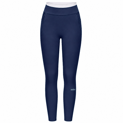 High Waist Leggings mit Layered Look – Malibu Midnight