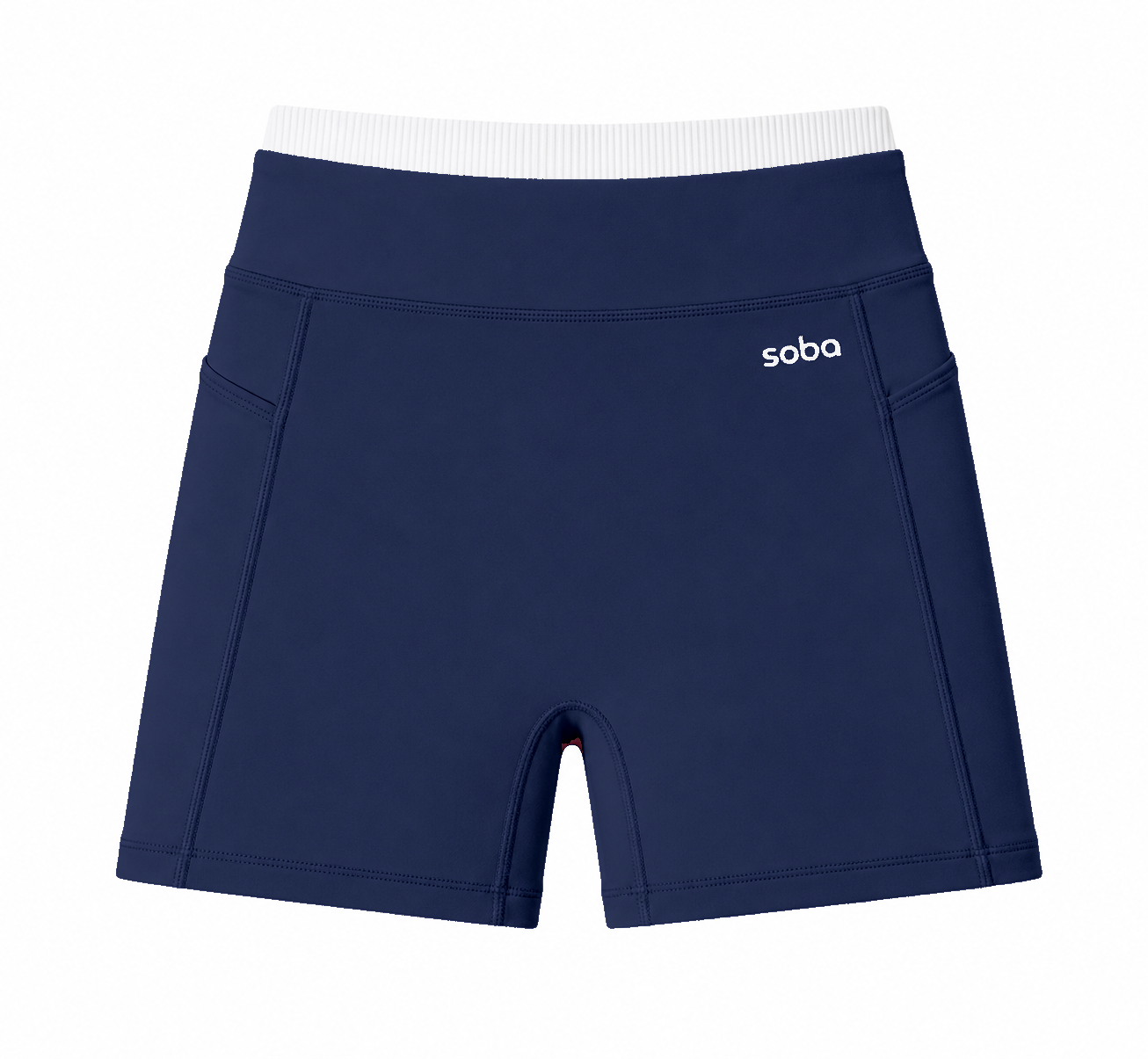 High Waist Shorts ohne Frontnaht – Malibu Midnight