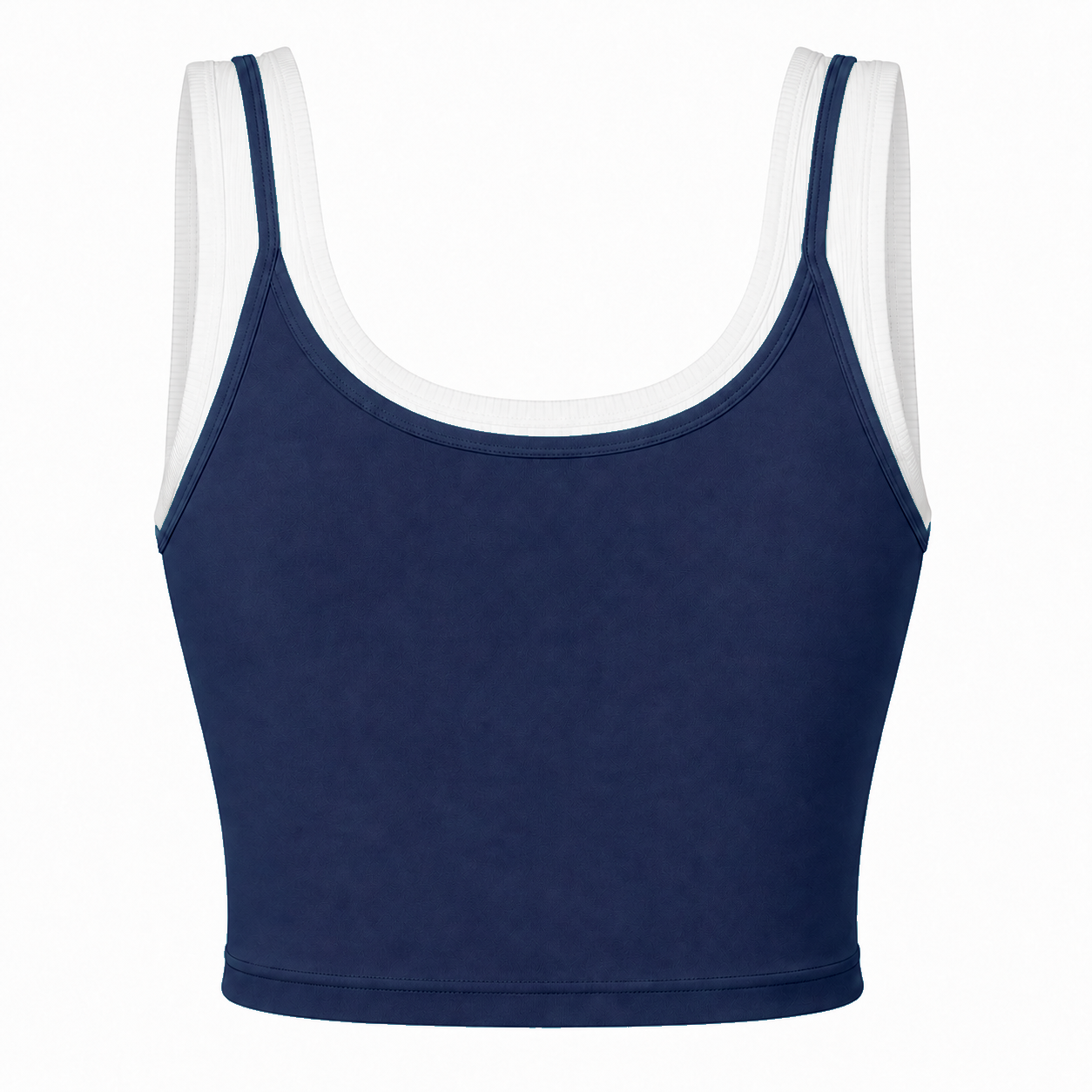 Tank Top Set mit geripptem Bra – Malibu Midnight
