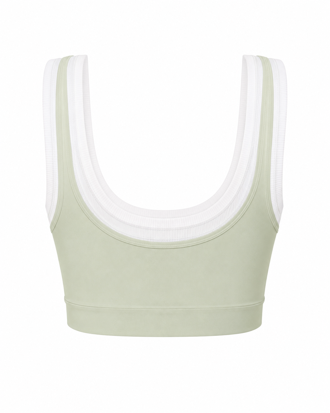 Layered Sport Bra – Mykonos Mint