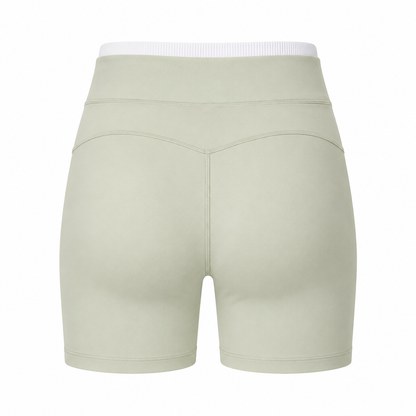 High Waist Shorts ohne Frontnaht – Mykonos Mint