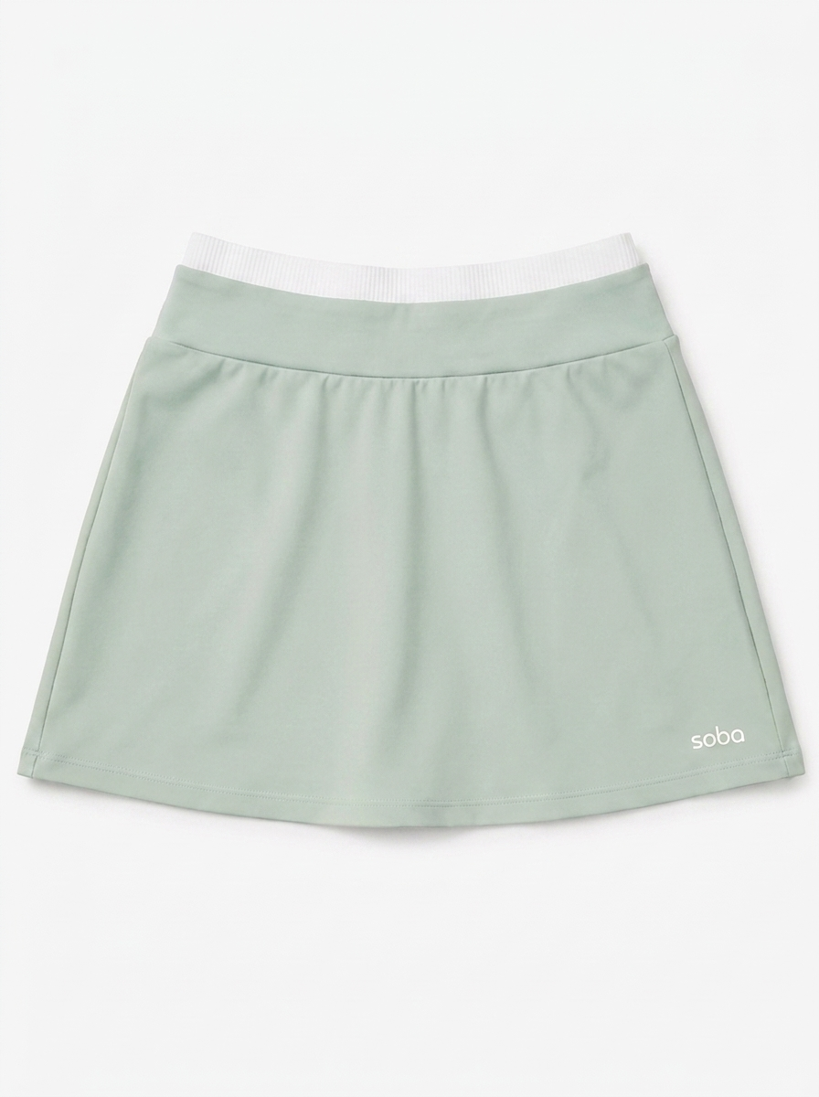 Tennis Skirt mit integrierter Shorts – Mykonos Mint