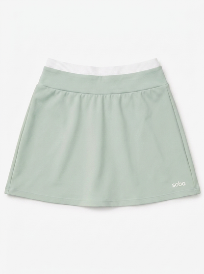 Tennis Skirt mit integrierter Shorts – Mykonos Mint