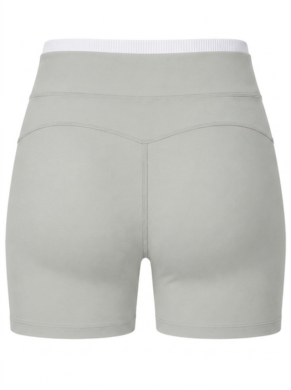 High Waist Shorts ohne Frontnaht – Santorini Stone