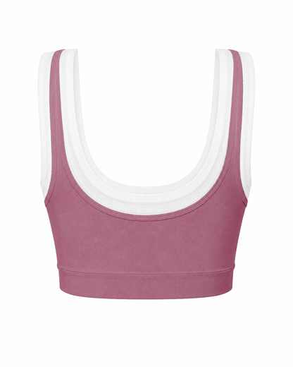Layered Sport Bra – St. Barths Blush