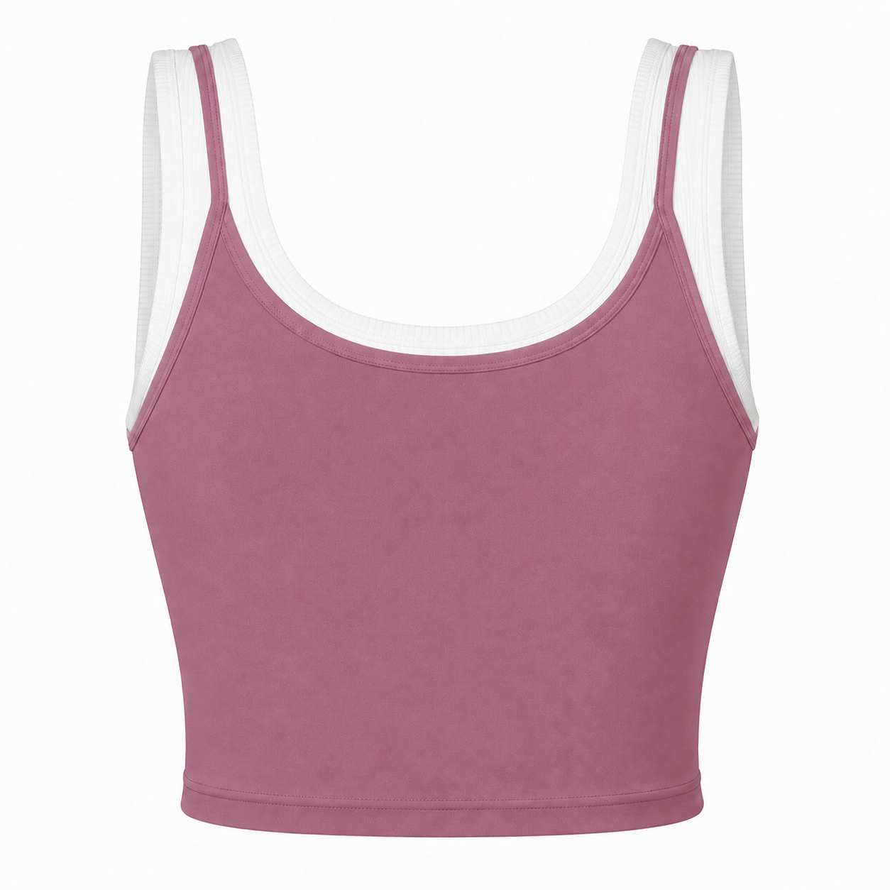 Tank Top Set mit geripptem Bra – St. Barths Blush