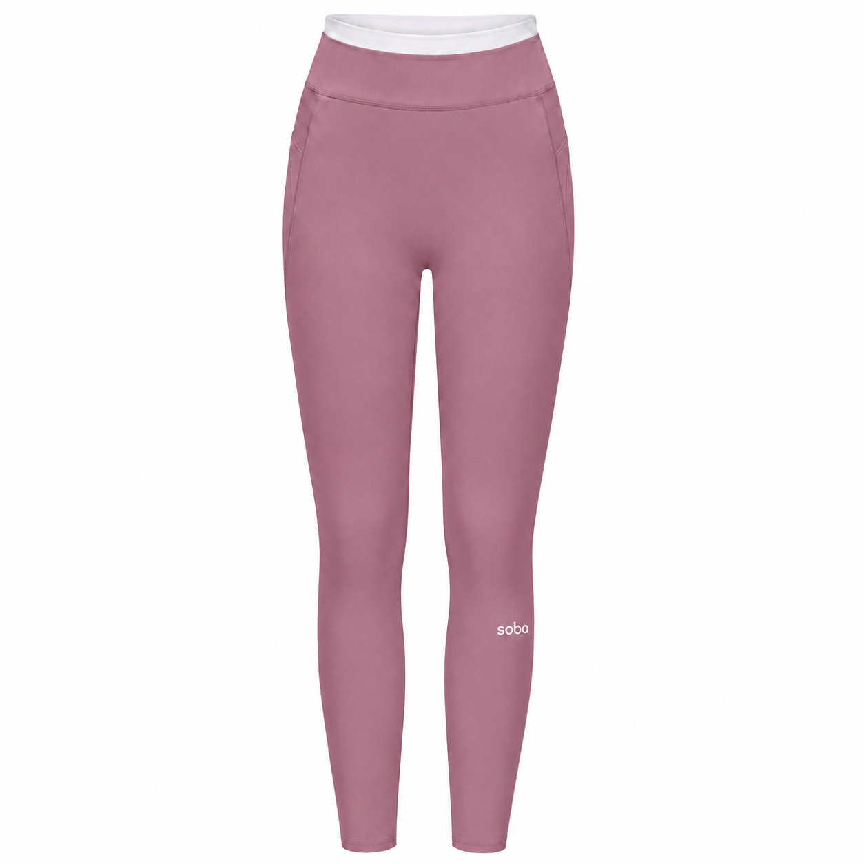 High Waist Leggings mit Layered Look – St. Barths Blush