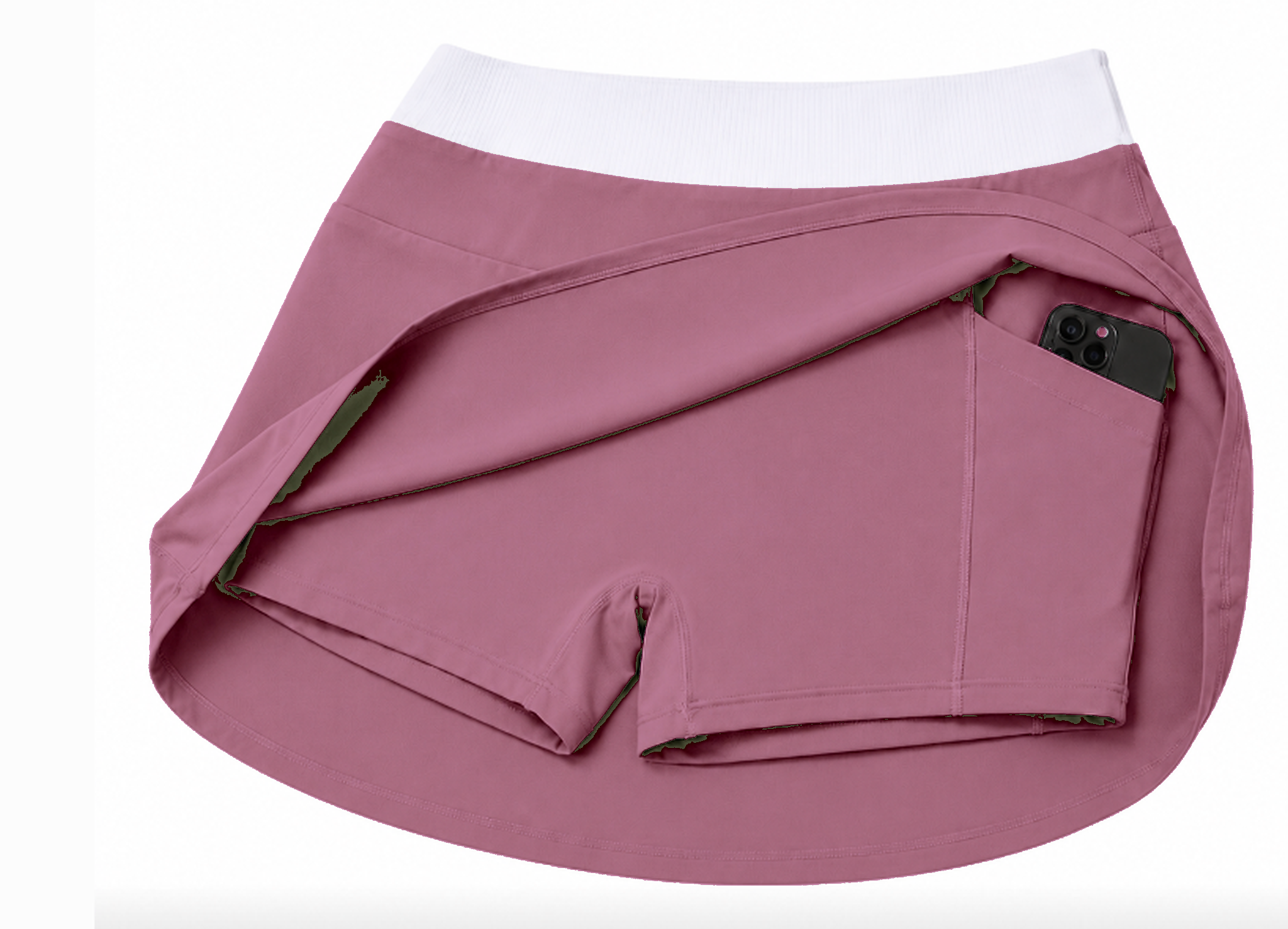 Tennis Skirt mit integrierter Shorts – St. Barths Blush