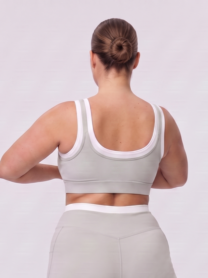 Layered Sport Bra – Santorini Stone