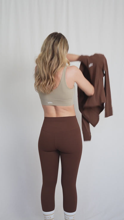 Nicht nur für Range Rover Moms: Flow Zip-Jacke mit Taschen - hot chocolate