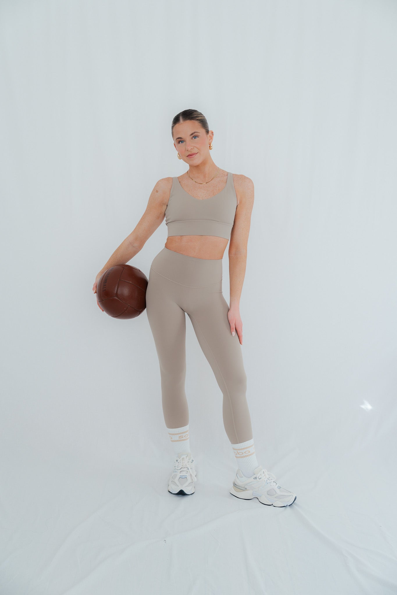 Second Skin Feeling: Flow Sport-BH - cappuccino