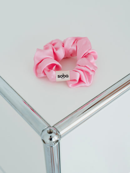 Summer Scrunchie: Haargummi aus 100 % Seide - cotton candy