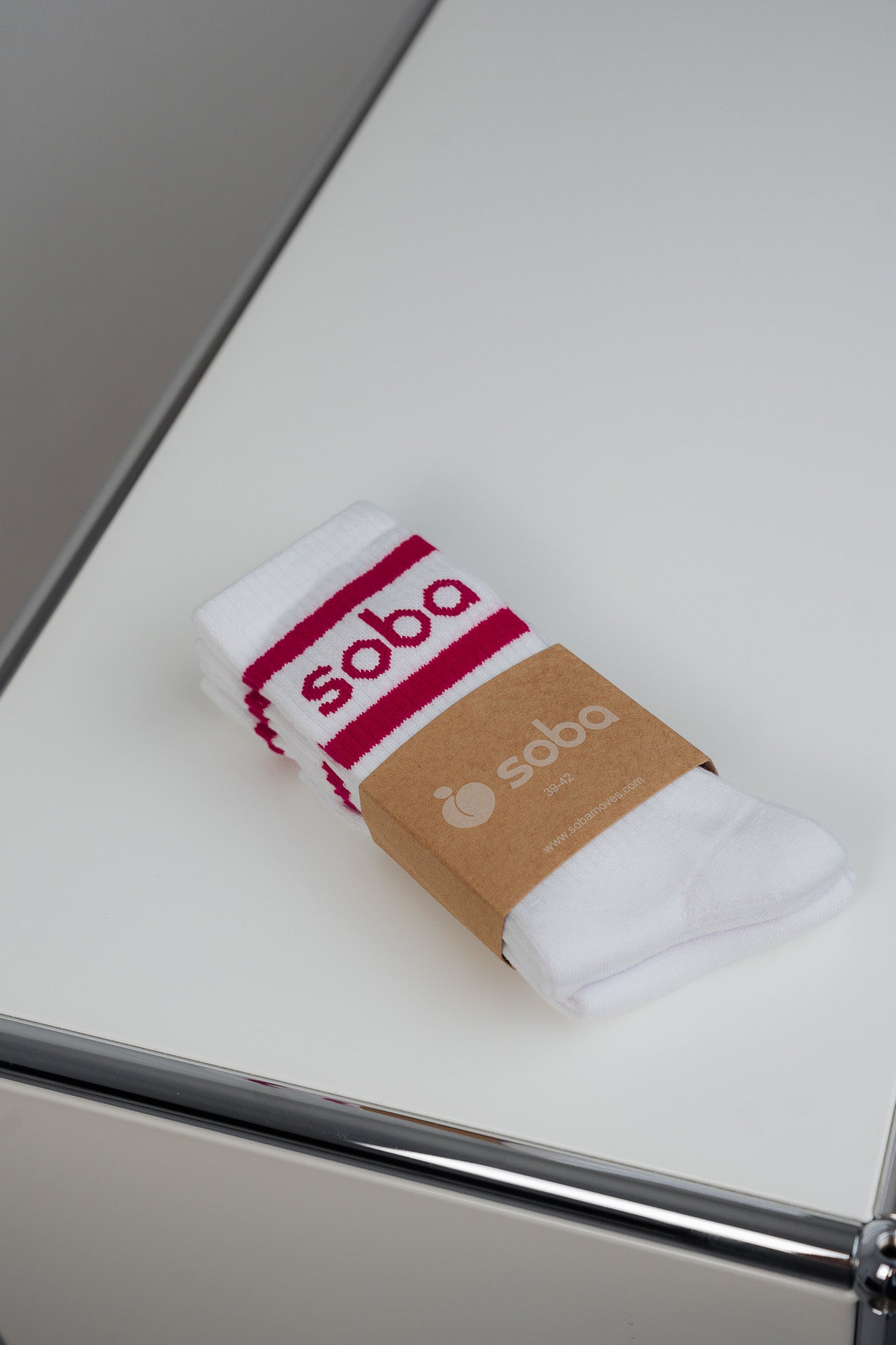 Stylish unterwegs: Crew Socken - raspberry/3er-Pack