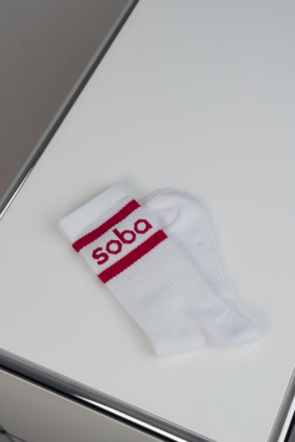 Stylish unterwegs: Crew Socken - raspberry/3er-Pack